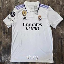 2023 Adidas Real Madrid Home Soccer Jersey Vinicius Junior Benzema Valverde Liga