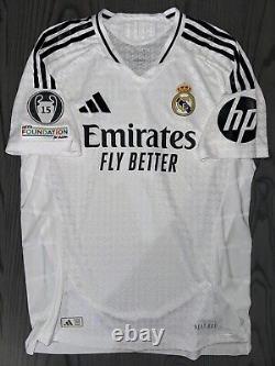 2024/25 Adidas Real Madrid VINI JR Player Issue Home Jersey Size L