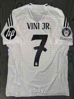 2024/25 Adidas Real Madrid VINI JR Player Issue Home Jersey Size L