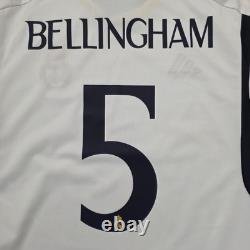 2024 Adidas Real Madrid Home Soccer Jersey Jude Bellingham Men L UCL Final BVB