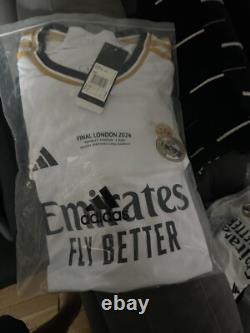2024 Real Madrid Champions League Finals Jersey Wembley Stadium Large (ORIGINAL)