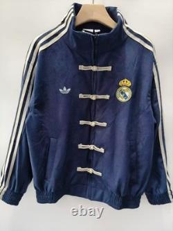 2026 Real Madrid Adidas Chinese Track Jacket Blue Unisex Limited