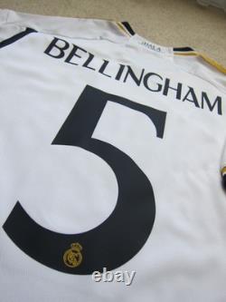 23/24 Real Madrid BELLINGHAM Soccer Jersey Football Shirt L AUTHENTIC