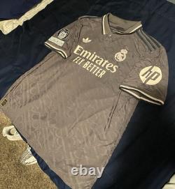 24/25 Adidas Real Madrid Authentic Third Luka Modric UEFA Champions Jersey Sz XL