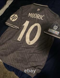 24/25 Adidas Real Madrid Authentic Third Luka Modric UEFA Champions Jersey Sz XL