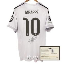 25 26 Real Madrid Mbappe No 10 UCL Signed Style Player Version Soccer Jersey