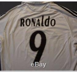 4.9/5 Real Madrid 20052006 #9 Ronaldo Original Football Shirt Jersey Soccer