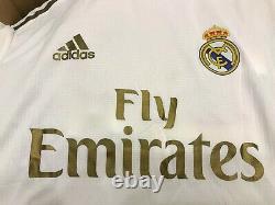 5+/5 AUTHENTIC Real Madrid 2019/2020 home Size S Adidas soccer shirt jersey L/S
