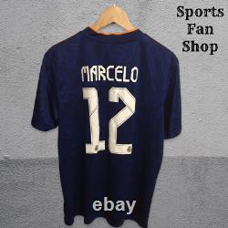 5+/5 Real Madrid #12 Marcelo 2021/2022 Away Size L Adidas soccer shirt jersey