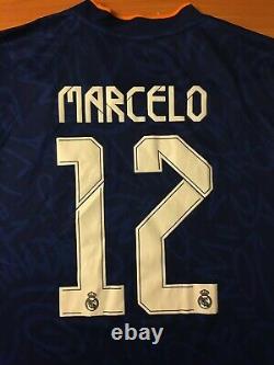 5+/5 Real Madrid #12 Marcelo 2021/2022 Away Size L Adidas soccer shirt jersey