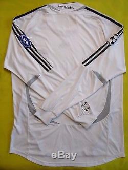 5/5 Real Madrid 20062007 Home Jersey Shirt Cup Original Football Jersey Adidas