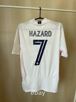 5+/5 Real Madrid #7 Hazard 2020/2021 Away Sz S Adidas soccer shirt jersey FM4735