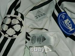 5/5 Real Madrid adults M 2003 cup MINT long sleeve football shirt jersey trikot
