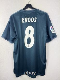 #8 Toni Kroos Real Madrid Adidas 2018/2019 Football Away Jersey Size L Cg0584