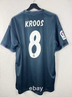 #8 Toni Kroos Real Madrid Adidas 2018/2019 Football Away Jersey Size L Cg0584