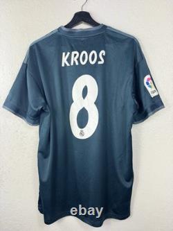 #8 Toni Kroos Real Madrid Adidas 2018/2019 Football Away Jersey Size L Cg0584
