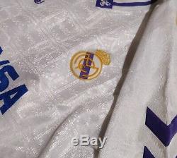 9/10 Real Madrid 1990 1992 Hummel Shirt Jersey Vintage Spain Camiseta retro