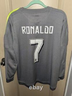 ADIDAS CRISTIANO RONALDO 2015 FIFA 2015 Soccer World Champions Jersey Large EUC