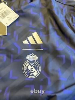 ADIDAS Mens REAL MADRID ANTHEM REVERSIBLE JACKET Sz L IQ0549 New With Tags