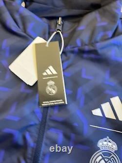 ADIDAS Mens REAL MADRID ANTHEM REVERSIBLE JACKET Sz L IQ0549 New With Tags