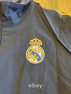 ADIDAS Mens REAL MADRID ANTHEM REVERSIBLE JACKET Sz L IQ0549 New With Tags