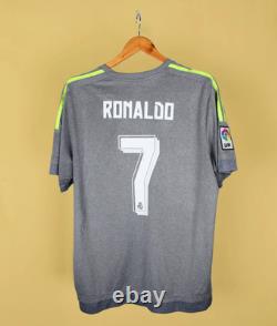 AUTHENTIC 2016 Real Madrid Ronaldo #7 Vintage Soccer Jersey Size XL