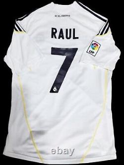 AUTHENTIC Raul Gonzalez #7 Adidas Home Kit Real Madrid 2009/2010 Jersey L Shirt