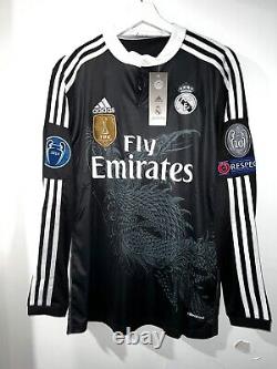 AUTHENTIC UCL 2014 Real Madrid RONALDO 7 Yohji Yamamoto Dragon Jersey Medium