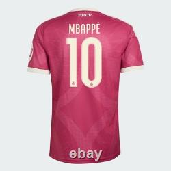Adidas #10 Kylian Mbappé Real Madrid 26/27 Third Jersey Wild Pink