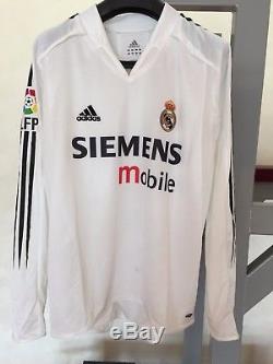 Adidas 2004 2005 Real Madrid Football Shirt Soccer Jersey 11 Owen L/s Ronaldo