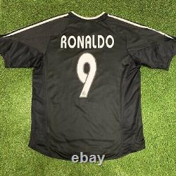 Adidas 2004 2005 Real Madrid Ronaldo Jersey Shirt Kit Black Away Large L 9 Liga