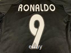 Adidas 2004 2005 Real Madrid Ronaldo Jersey Shirt Kit Black Away Large L 9 Liga