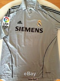 Adidas 2006 2007 Real Madrid Robinho Football Shirt Match Worn Soccer Jersey L/s