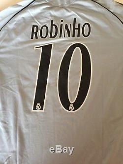 Adidas 2006 2007 Real Madrid Robinho Football Shirt Match Worn Soccer Jersey L/s