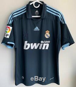 Adidas 2009/10 Real Madrid Raul Away Jersey M shirt kit spain ronaldo
