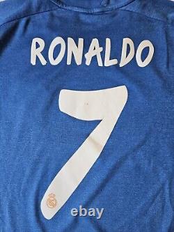 Adidas 2013-14 REAL MADRID RONALDO #7 Soccer Team Away Jersey Kit Men XL Z29405