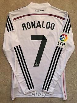 Adidas 2014/15 Real Madrid Ronaldo Long Sleeve Jersey S shirt portugal kit CR7