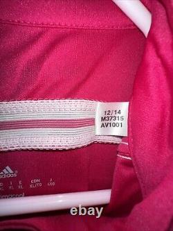Adidas 2014 Real Madrid XL Away Blank Jersey 2015 Pink La Liga Shirt Football 14