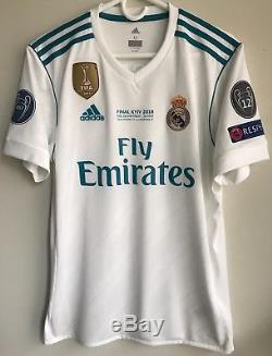 Adidas 2017/18 Real Madrid Luka Modric Champions League Final Jersey Croatia M