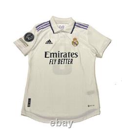 Adidas 2022 Real Madrid Benzema Champions League Soccer Jersey Men's Size Large