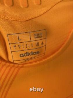 Adidas 2024/2025 Real Madrid Authentic Away Soccer Jersey. Orange Size L