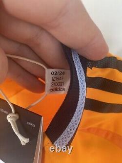 Adidas 2024/2025 Real Madrid Authentic Away Soccer Jersey. Orange Size L