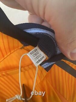 Adidas 2024/2025 Real Madrid Authentic Away Soccer Jersey. Orange Size XL