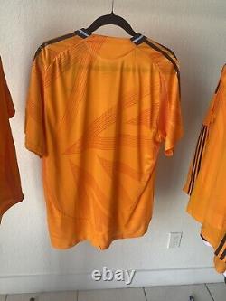 Adidas 2024/2025 Real Madrid Authentic Away Soccer Jersey. Orange Size XL