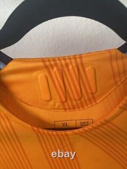 Adidas 2024/2025 Real Madrid Authentic Away Soccer Jersey. Orange Size XL