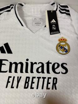 Adidas 2024/25 REAL MADRID CF Authentic WHITE Jersey-MEN'S Size 3XL Long Sleeve