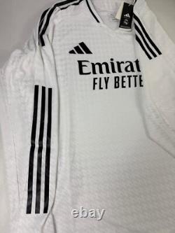 Adidas 2024/25 REAL MADRID CF Authentic WHITE Jersey-MEN'S Size 3XL Long Sleeve