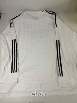 Adidas 2024/25 REAL MADRID CF Authentic WHITE Jersey-MEN'S Size 3XL Long Sleeve