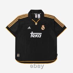 Adidas AUTHENTIC Real Madrid 1999/2000 Away Jersey Black KR Sizing New