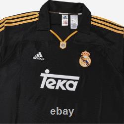 Adidas AUTHENTIC Real Madrid 1999/2000 Away Jersey Black KR Sizing New